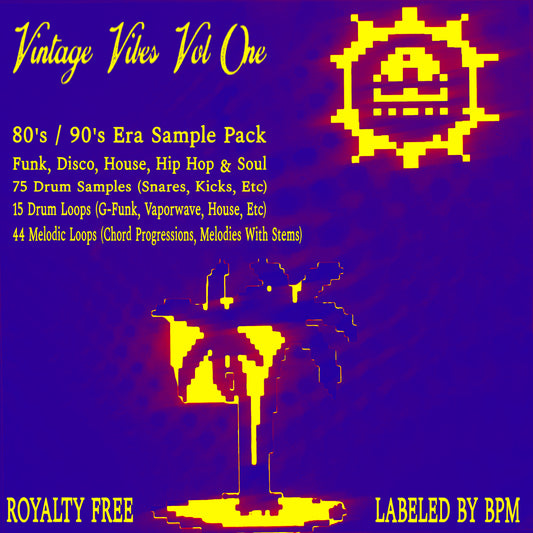 Vintage Vibes: 80's Synth + G-Funk + House Sample - JUST DRUM SOUNDS