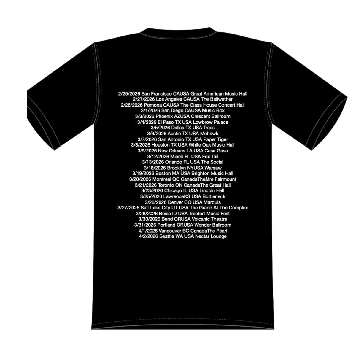 Emily Album - Tour T Shirt